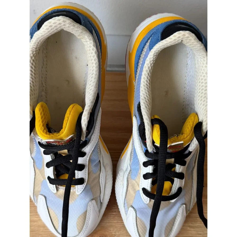 Puma X Sonic the Hedgehog Sega RS-X Golden Rod Sneakers Men's Sz 8